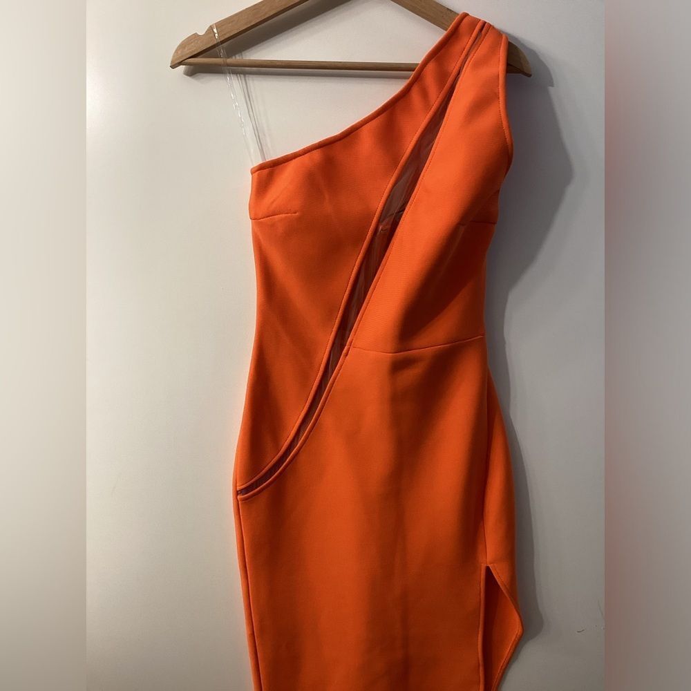 Fashion Nova‎ Sloan Orange Bandage Maxi Dress – NWT Size S - Picture 4 of 12